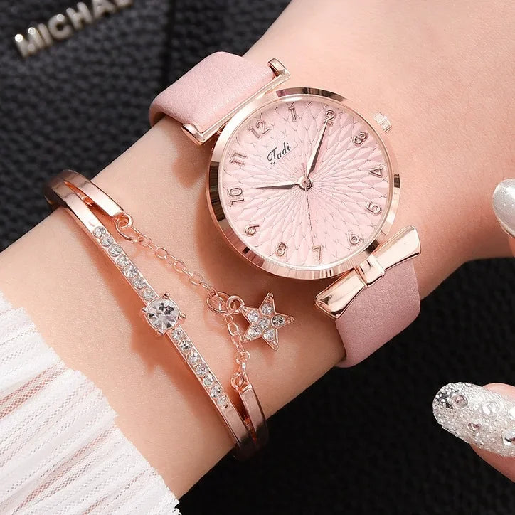 Luxury Women Bracelet Quartz Watches For Women Magnetic Watch Ladies Sports Dress Pink Dial Wrist Watch Clock