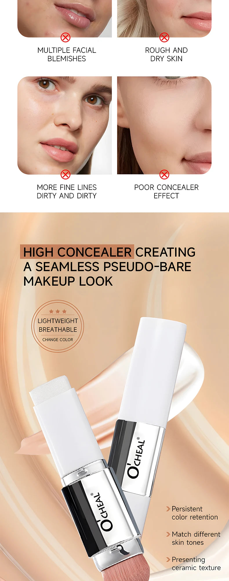 Temperature Changing Foundation Stick