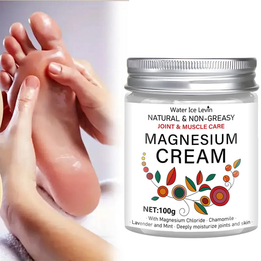 Magnesium Joint & Muscle Care Cream with Chamomile & Lavender, Natural Relief, Deep Moisturizing, Non-Greasy