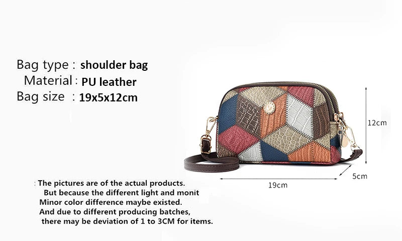 Luxury Plaid Shoulder Bag
