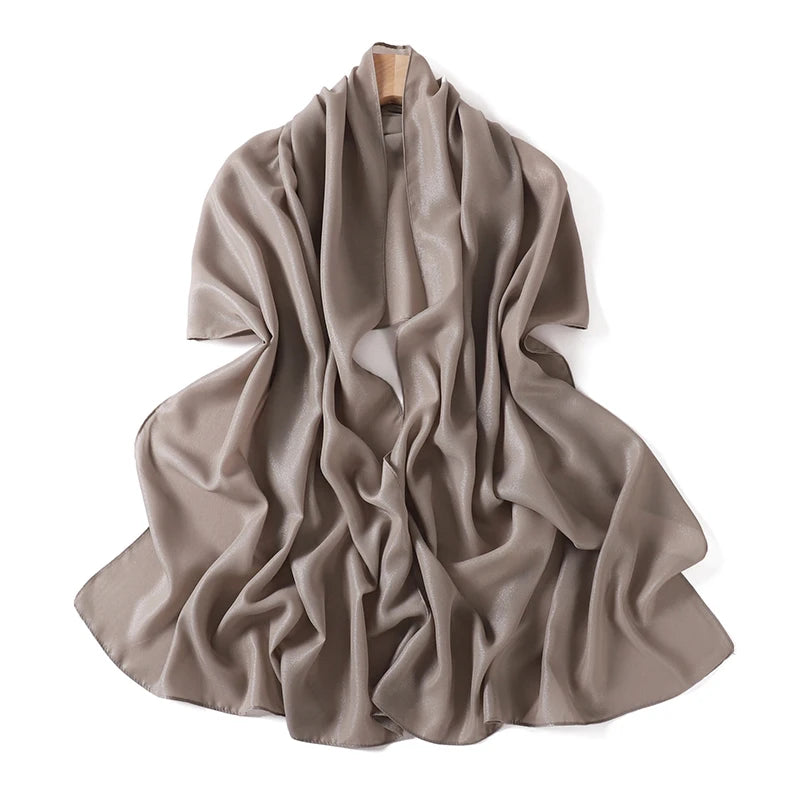 Muslim Chiffon Hijab Scarf for Women Solid Color Square Head Wrap Scarves Jersey Hijabs Islamic Turban Headband Shawl 180*70cm