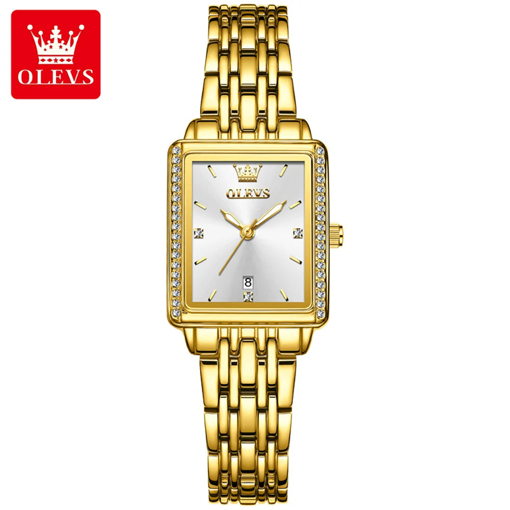 OLEVS 9995 Elegant Quartz Ladies Womens Wristwatces Date Watch for Women Luxury Waterproof Luminous Watches Relojes Para Mujer