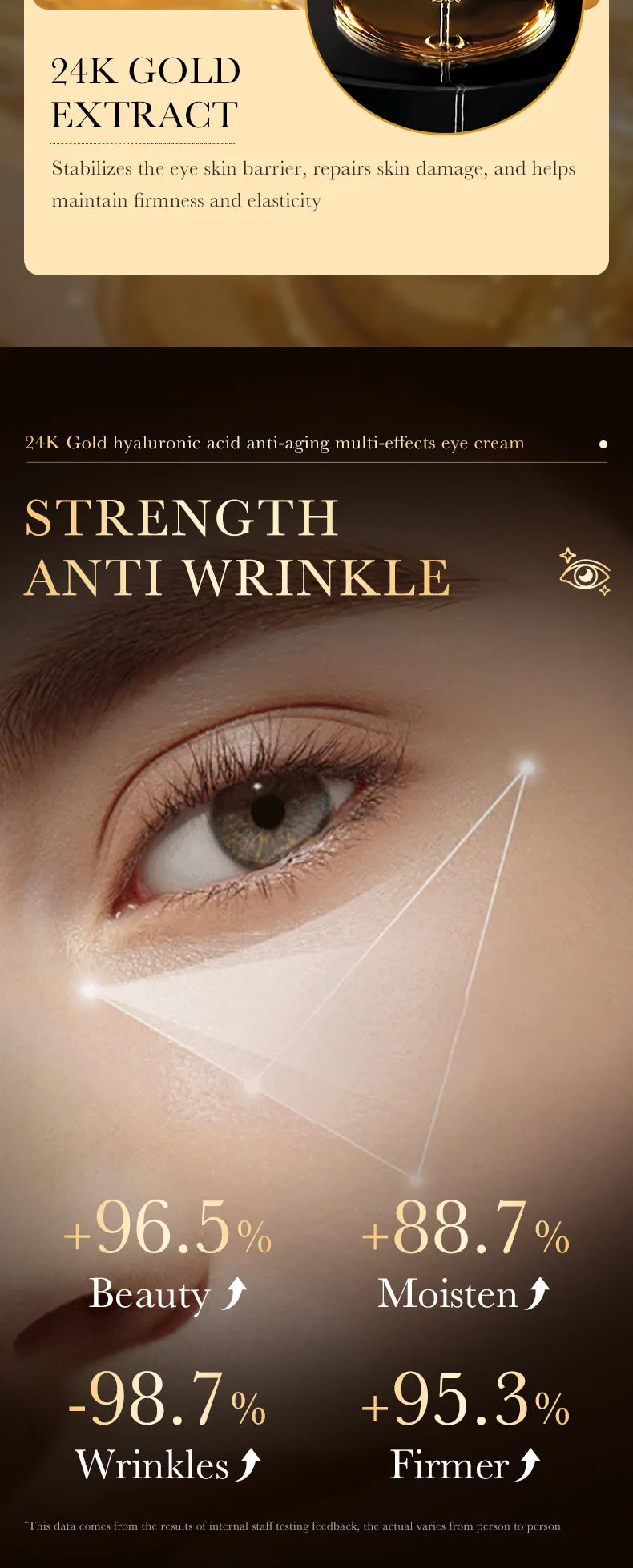 24K Gold Hyaluronic Acid Eye Cream