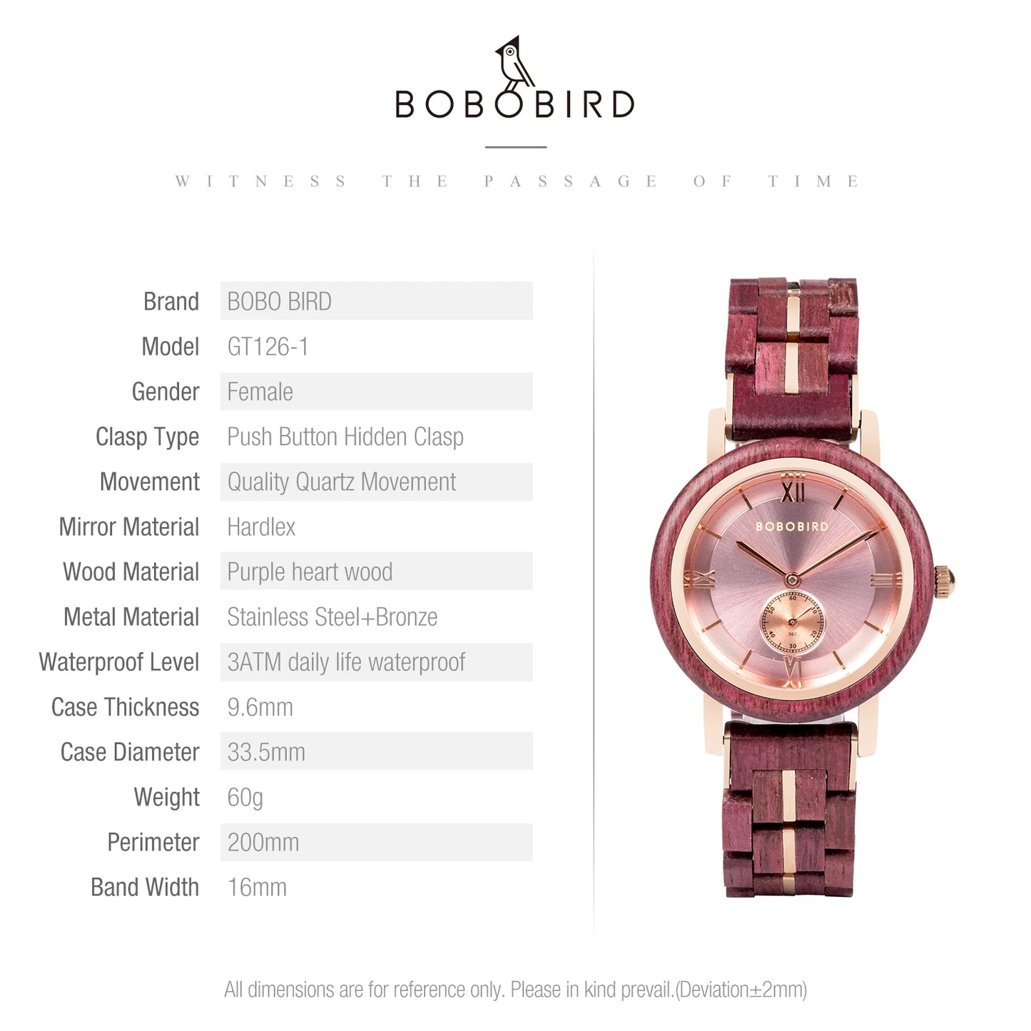 Wooden Watch for Women