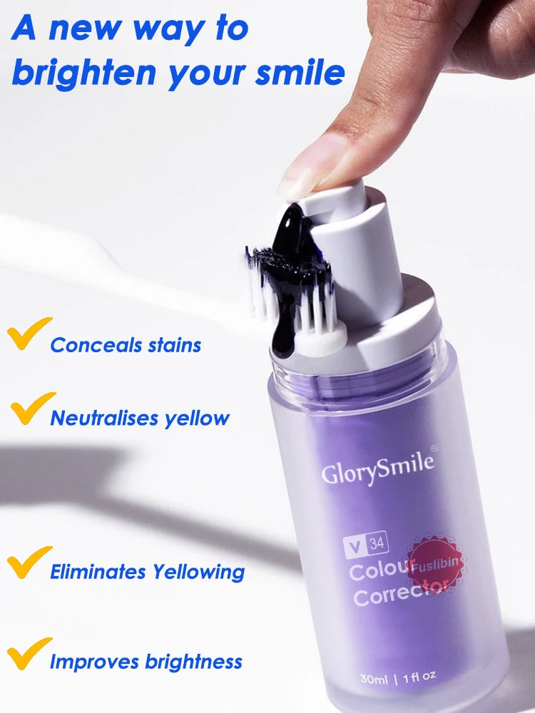 V34 Dental Whitening Toothpaste Instant Teeth Whitener Cleaning Tooth Stain Tartar Cleaner Oral Hygiene Fresh Breath
