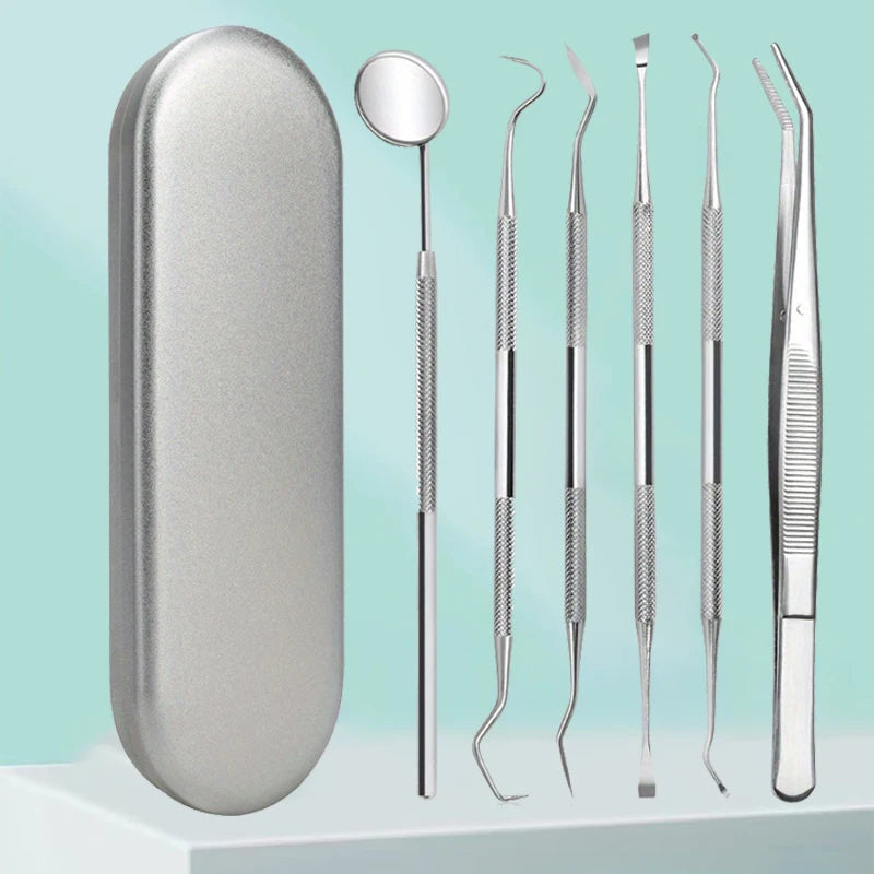 Stainless steel dental cleaning tools, dental tools, washable teeth cleaning tools, protecting teeth and oral care