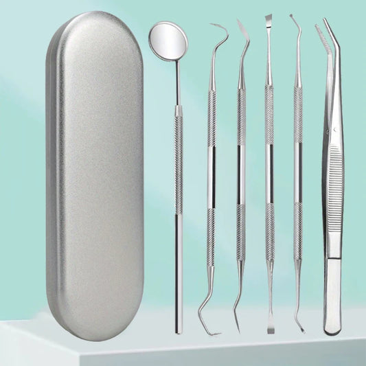Stainless steel dental cleaning tools, dental tools, washable teeth cleaning tools, protecting teeth and oral care