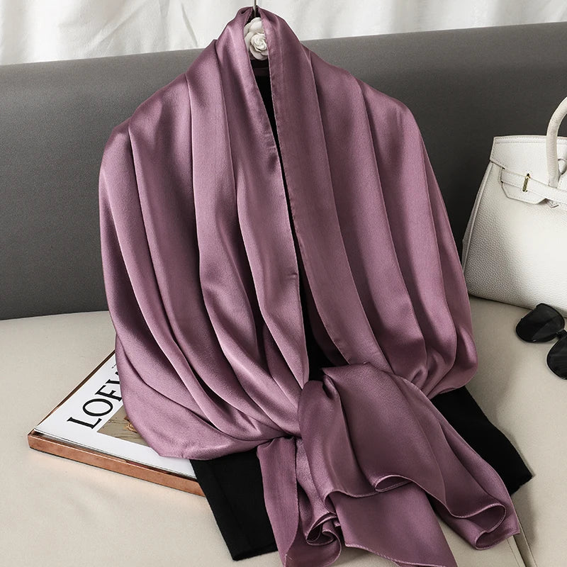 Satin Muslim Hijab Shawl | Faeva London