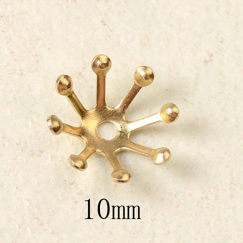 100 PCS KC Gold/ Color Silver Plated Stamen Flowers B | Faeva London