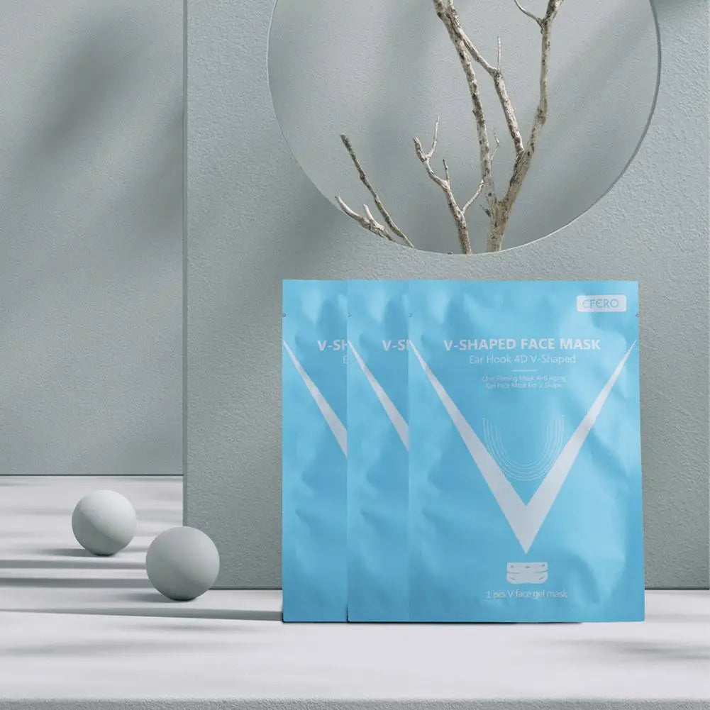 V Shape Mask Face Firming Mask Chin Facial Lifting Mask Massage Anti Wrinkle Shaper V Line Mask Slimming Brightening Skin Care