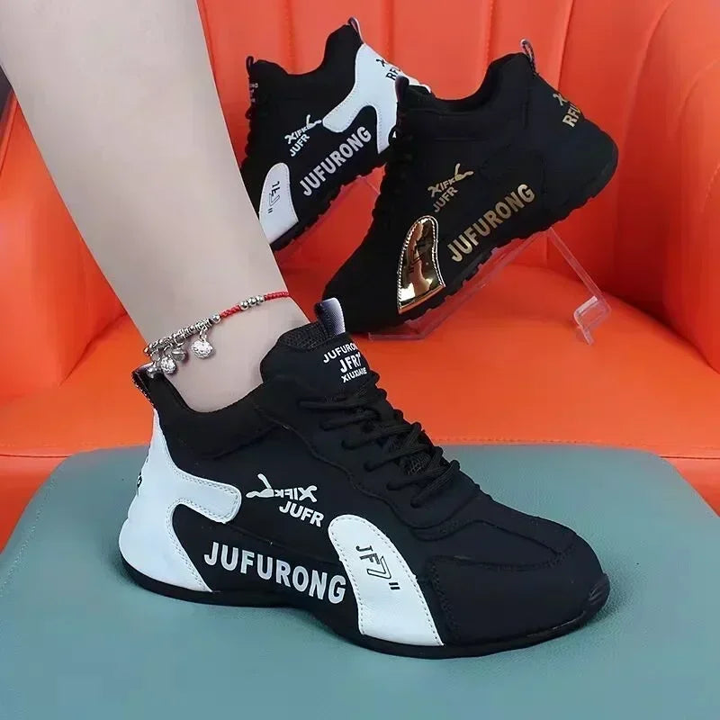 New Luxury Sneakers Women Causal Fashionable Breath Woman Mesh Lace Up Sports Shoes for Women Platform Walking Designer Shoes