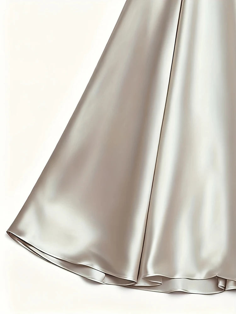 French V-Neck Evening Gown