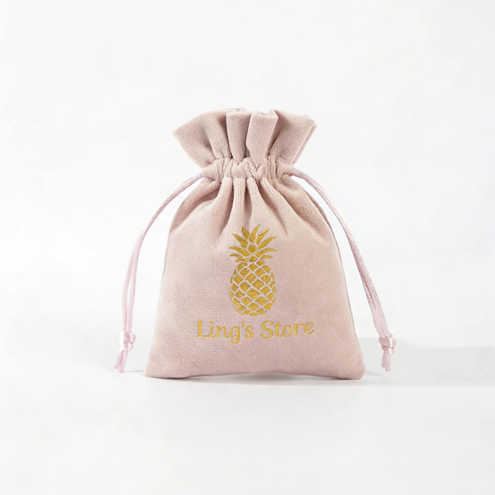 100Pcs Soft Jewelry Drawstring Velvet Bag Rings Earri | Faeva London