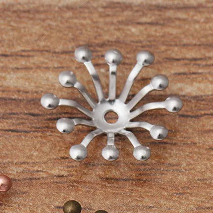 100 PCS KC Gold/ Color Silver Plated Stamen Flowers B | Faeva London