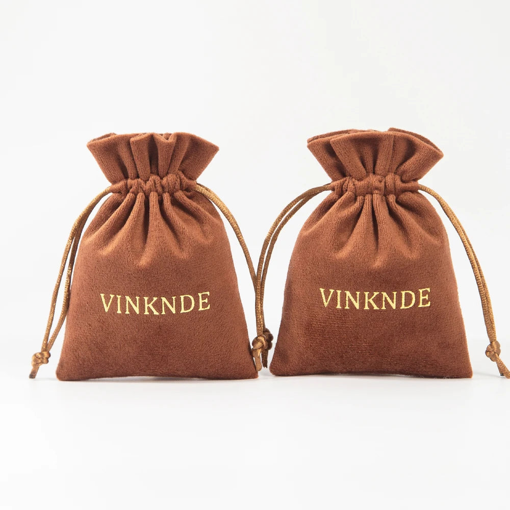 100Pack Kraft Gift Bags with Handles Custom Logo 15x6 | Faeva London