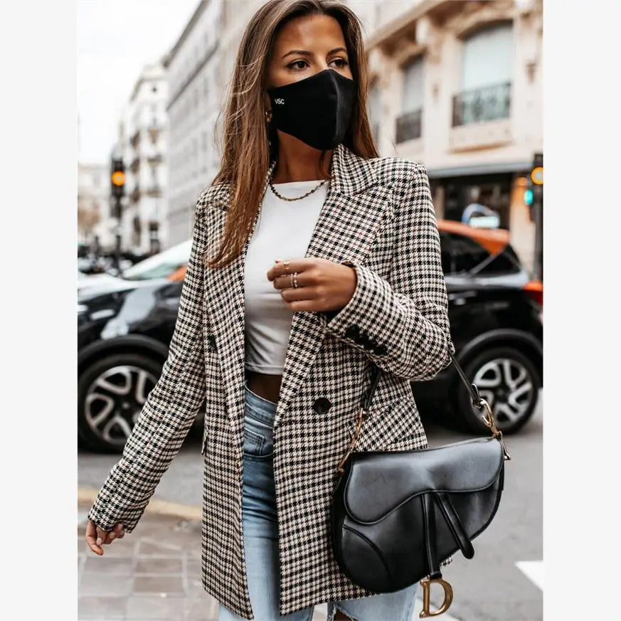 Women's Suit Jacket Casual Coat | Faeva London