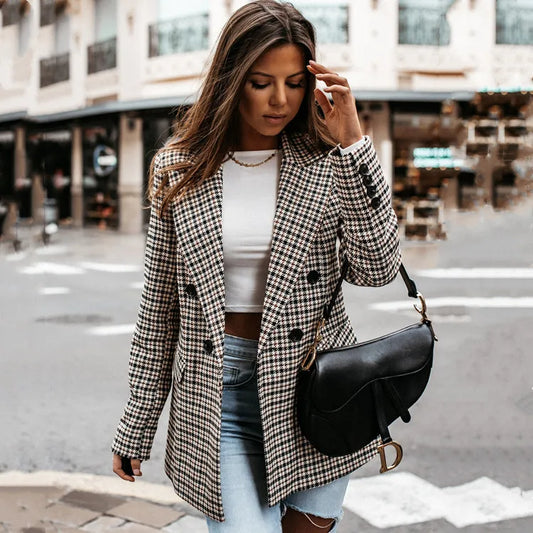 Women's Suit Jacket Casual Coat | Faeva London