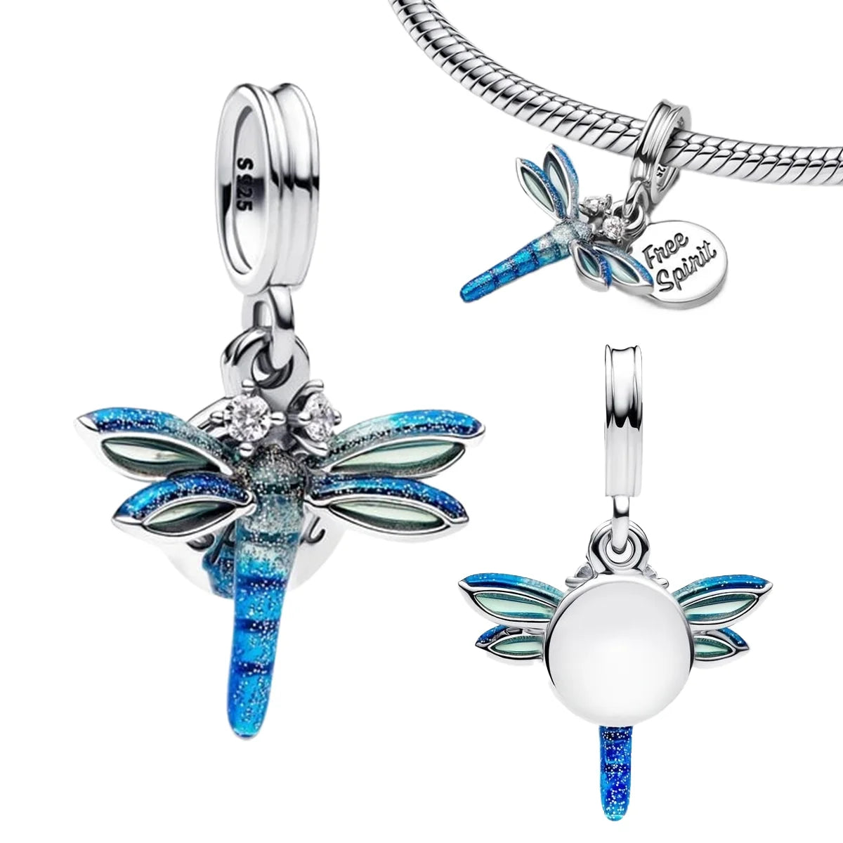 Fashionable 925 Sterling Silver Whale Butterfly Star Flower Heart-shaped Conch Original Pendant Bead fit Women DIY Jewelry Gifts