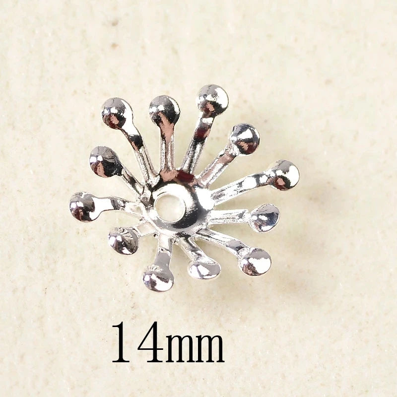 100 PCS KC Gold/ Color Silver Plated Stamen Flowers B | Faeva London