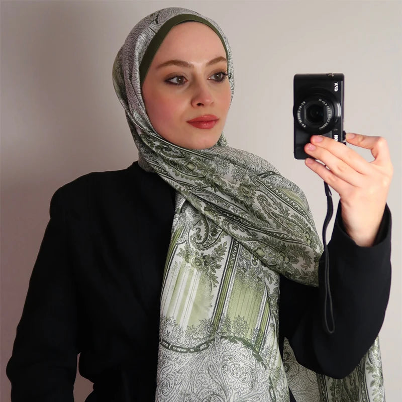 Luxury Brand Shawl Bohemian Style Cashew Print Scarf Shawl Hijab Scarf Female Foulard Soft Turban Head Wraps