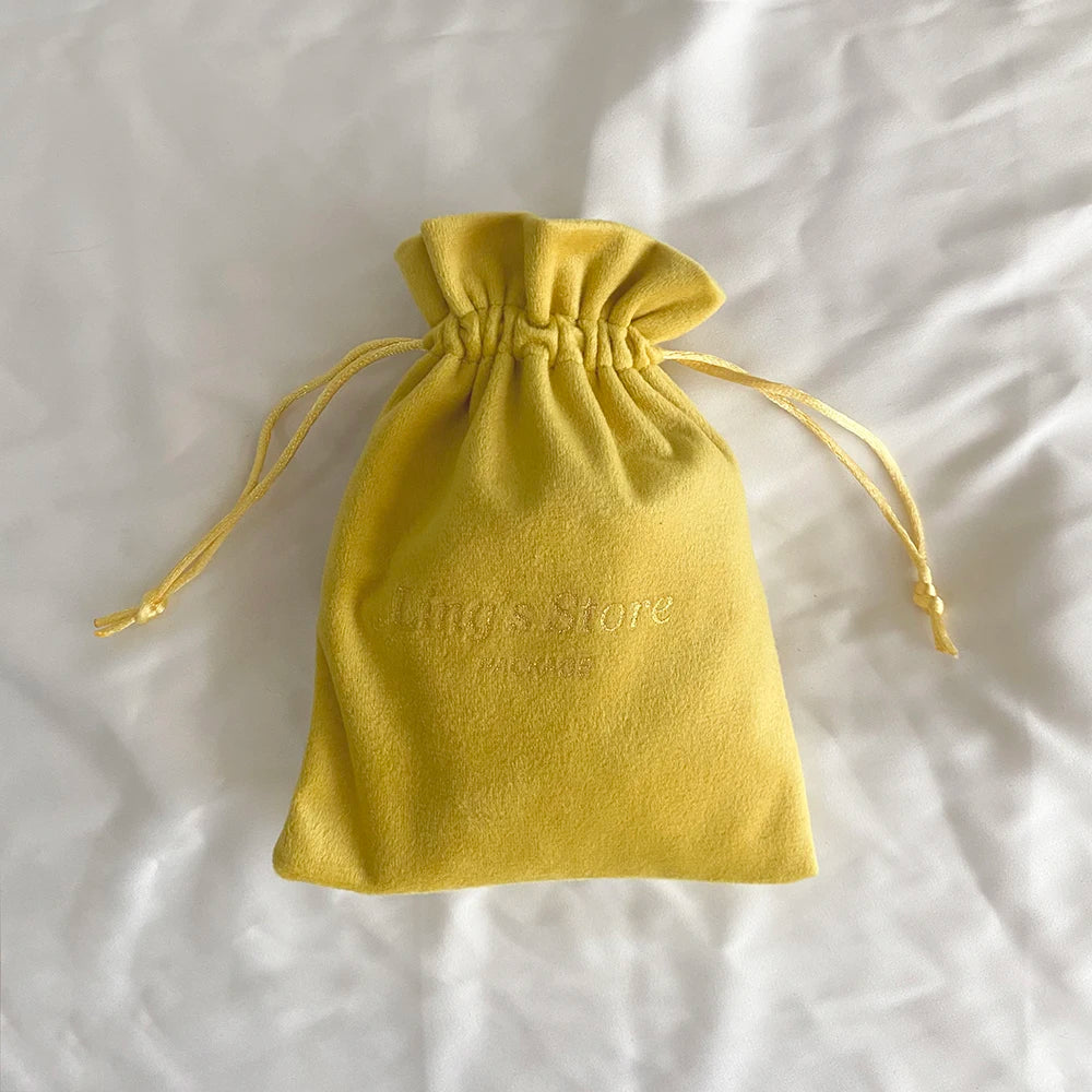 100Pcs Soft Jewelry Drawstring Velvet Bag Rings Earri | Faeva London