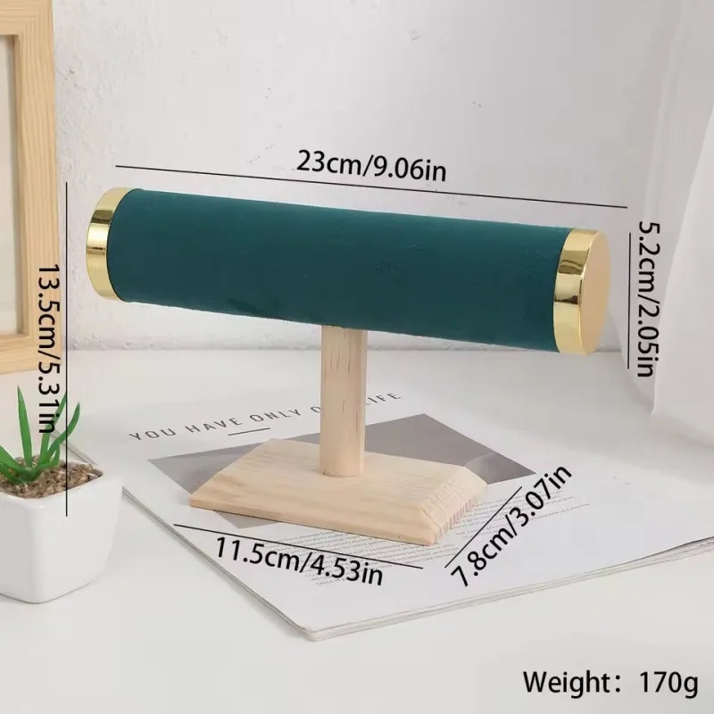 New T-bar Jewelry Chain Hairband Watch Necklace Bracelet Display Stand Rack Holder Fashion Woman Colors Gold Size Style