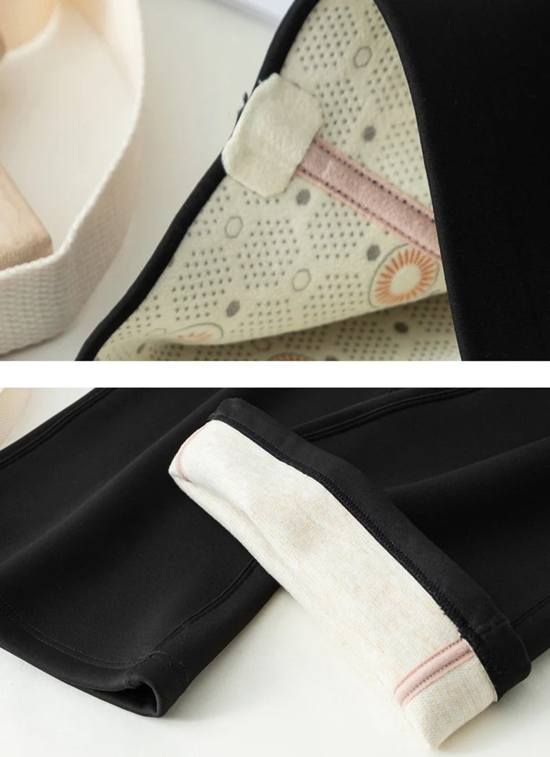 Women Gym Fitness Flared Leggings Waist Cinched Slimming Fleece Yoga Pants Woman Fall Winter Elegant Pilates Dance Casual Pants
