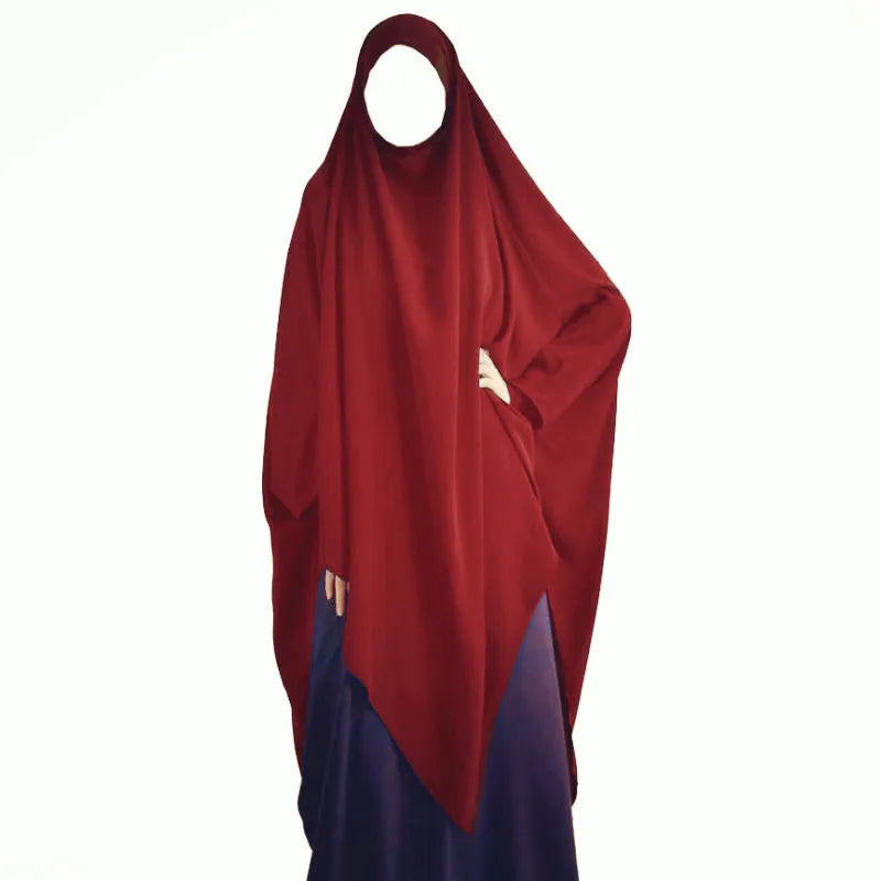 Eid Hooded Muslim Long Khimar Women Hijab Maxi Dress Prayer Garment Djellaba Jilbab Abaya Ramadan Gown Islamic Niqab Burka Jubah