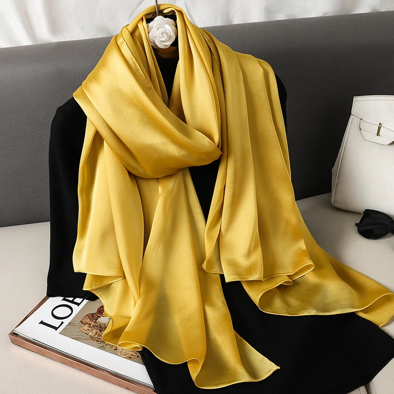 Satin Muslim Hijab Shawl | Faeva London