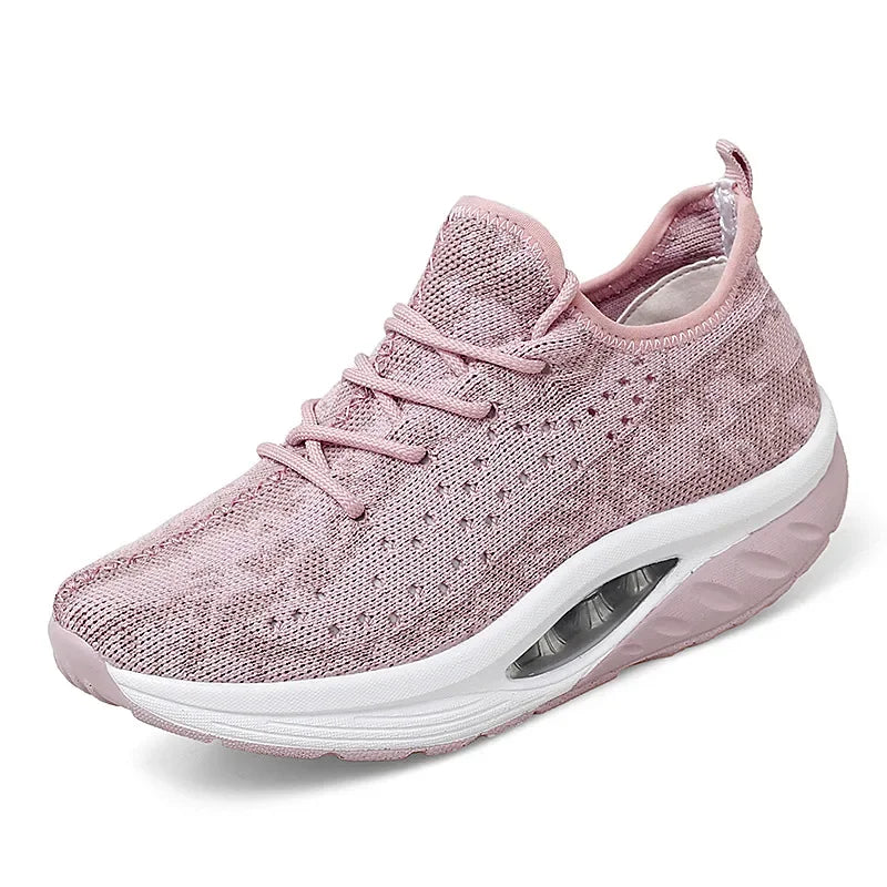Women's Sneakers Platform Toning Wedge Zapatillas Sports Shoes for Woman Swing Slimming Sneakers Fitness Gym Walking Footwear88