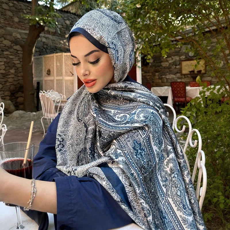 Luxury Brand Shawl Bohemian Style Cashew Print Scarf Shawl Hijab Scarf Female Foulard Soft Turban Head Wraps
