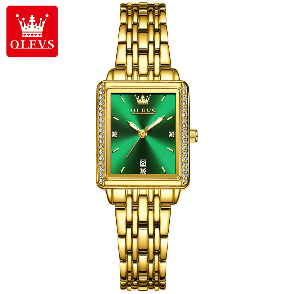OLEVS 9995 Elegant Quartz Ladies Womens Wristwatces Date Watch for Women Luxury Waterproof Luminous Watches Relojes Para Mujer