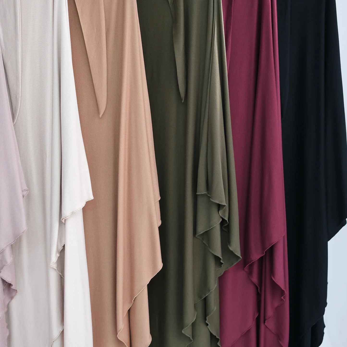 Jersey Cotton Khimar Muslim Women Long Hijab Scarf Eid Djellaba Ramadan Islam Clothing Prayer Garment Burqa Niqab Abaya Robe New