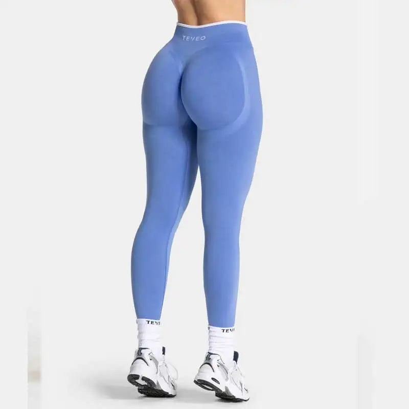 TEVEO Shorts Low Waist Seamless Women Yoga Shorts Scrunch Bum Gym Shorts Workout Biker Stretch Fitness Short Fashion Running