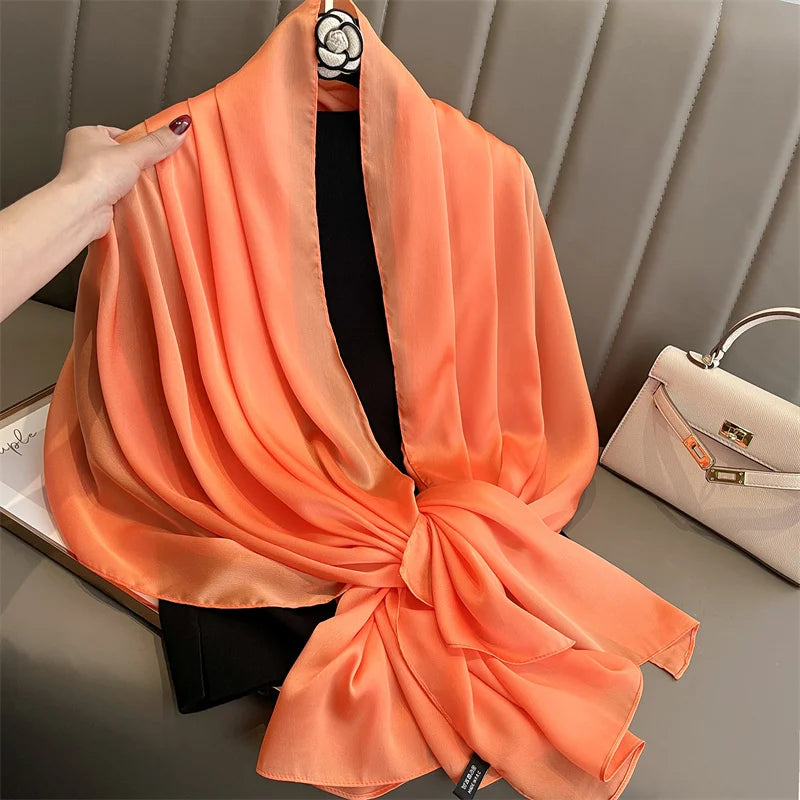 Satin Muslim Hijab Shawl | Faeva London