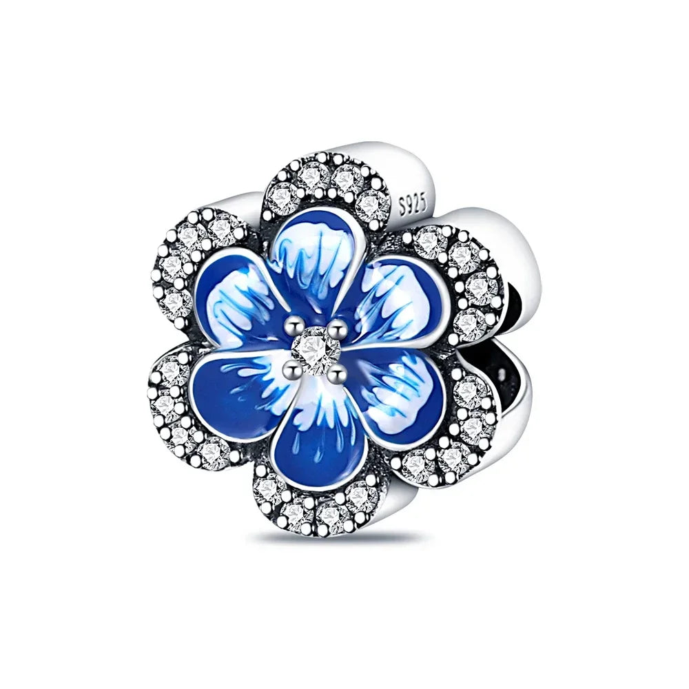 Fashionable 925 Sterling Silver Whale Butterfly Star Flower Heart-shaped Conch Original Pendant Bead fit Women DIY Jewelry Gifts