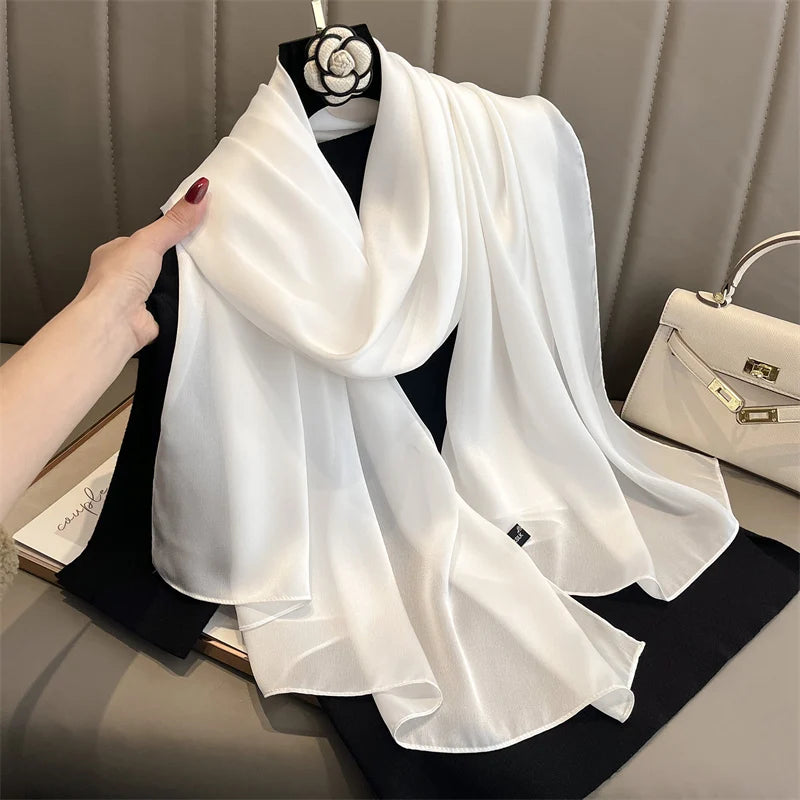 Satin Muslim Hijab Shawl | Faeva London
