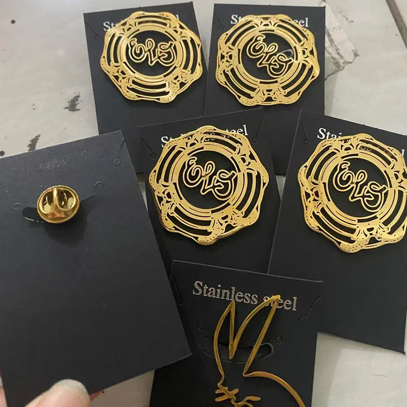 Stainless Steel Custom Company Logo Breastpin Pin Badge Gold Pattern Picture Nameplate ID Tag Personalized Brooch Wholesale Gift