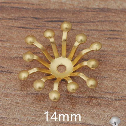 100 PCS KC Gold/ Color Silver Plated Stamen Flowers B | Faeva London
