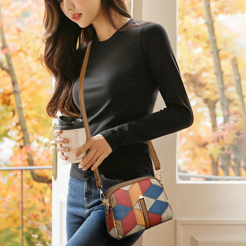 Luxury Plaid Shoulder Bag