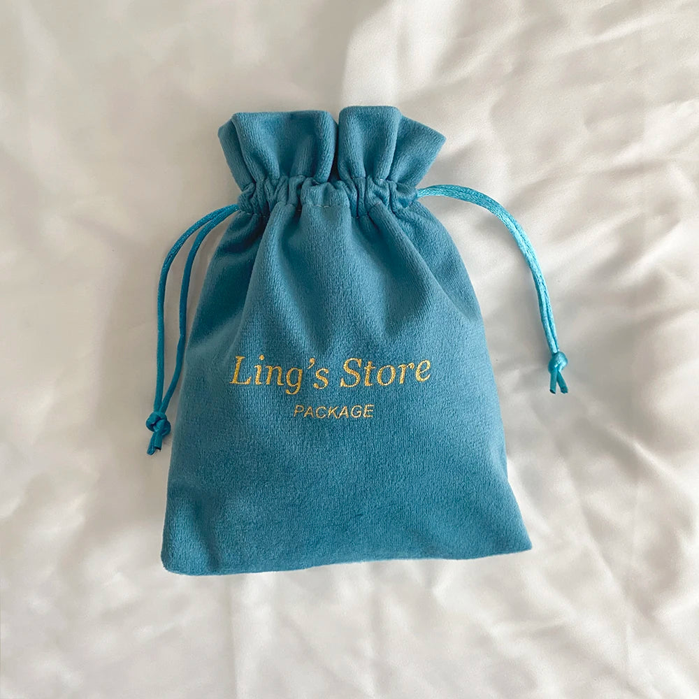100Pcs Soft Jewelry Drawstring Velvet Bag Rings Earri | Faeva London