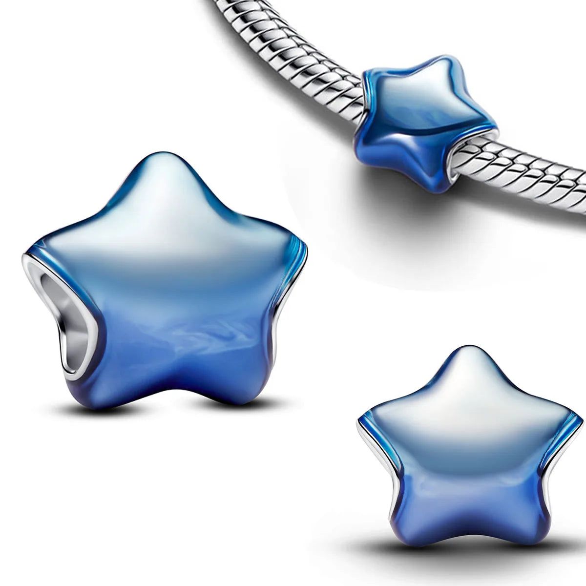Fashionable 925 Sterling Silver Whale Butterfly Star Flower Heart-shaped Conch Original Pendant Bead fit Women DIY Jewelry Gifts
