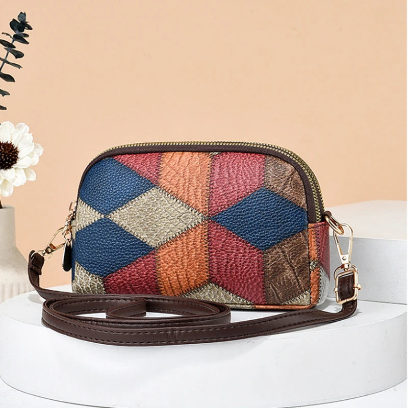 Luxury Plaid Shoulder Bag