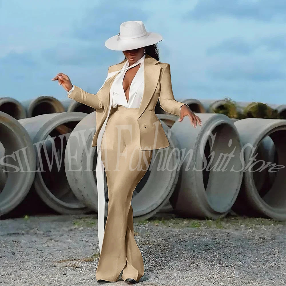 White Evening Suit 2-Piece | Faeva London