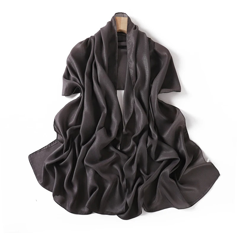 Muslim Chiffon Hijab Scarf for Women Solid Color Square Head Wrap Scarves Jersey Hijabs Islamic Turban Headband Shawl 180*70cm