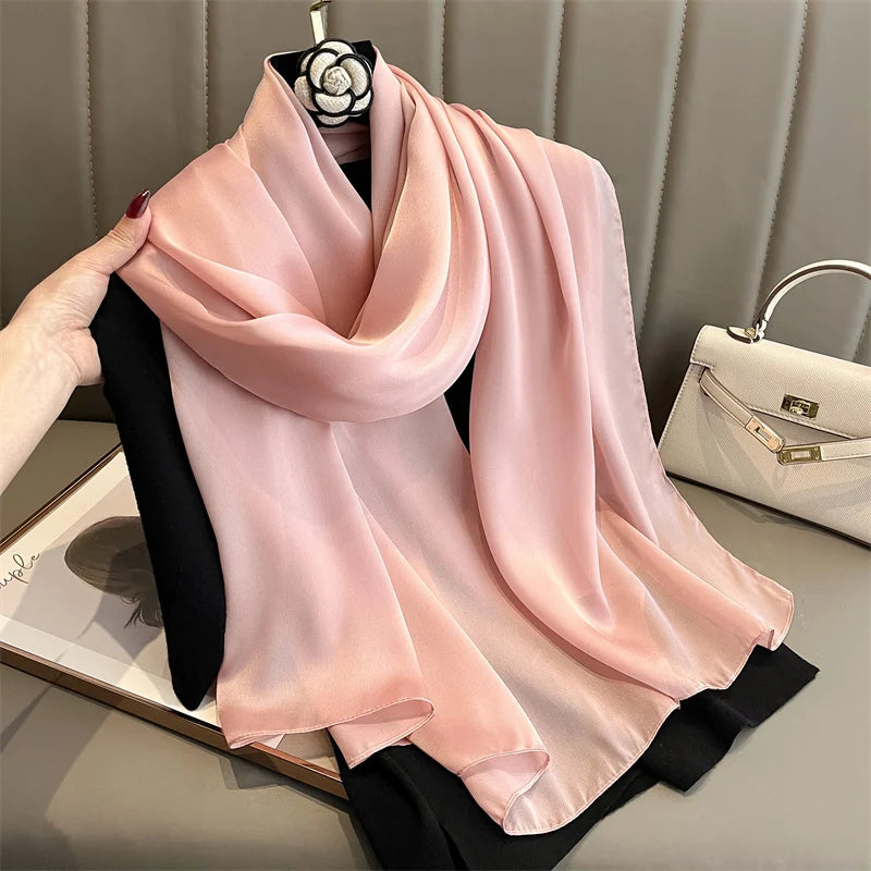 Satin Muslim Hijab Shawl | Faeva London