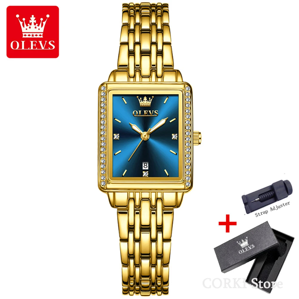 OLEVS 9995 Elegant Quartz Ladies Womens Wristwatces Date Watch for Women Luxury Waterproof Luminous Watches Relojes Para Mujer