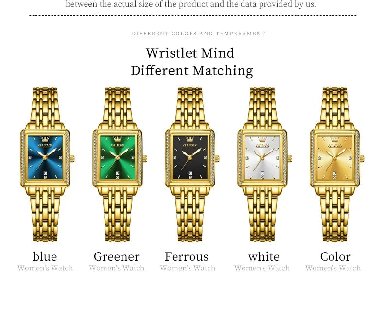 OLEVS 9995 Elegant Quartz Ladies Womens Wristwatces Date Watch for Women Luxury Waterproof Luminous Watches Relojes Para Mujer