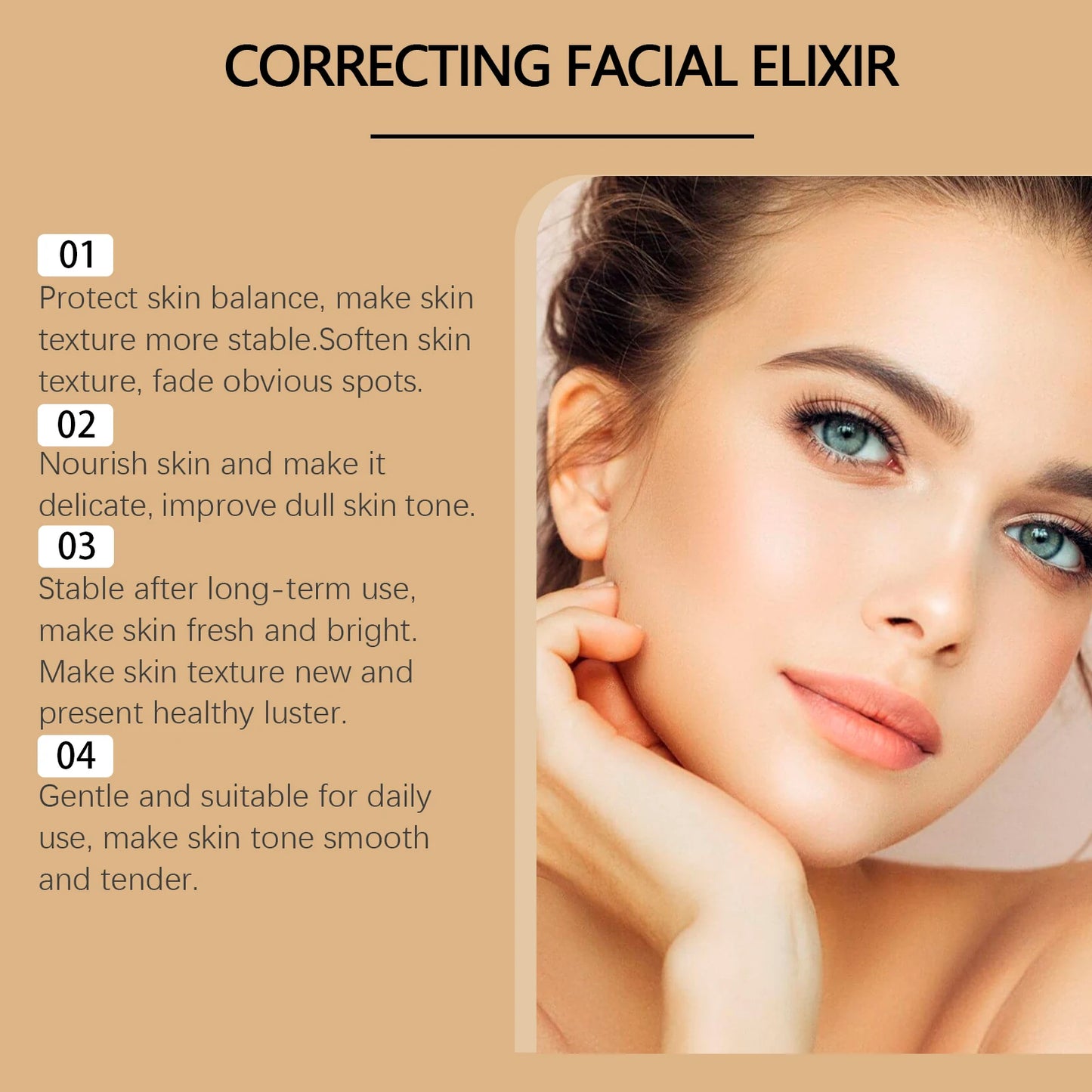 Brightening Facial Serum Dark Spot Corrector Improve Dull Skin Moisturizing Even Skin Tone Glowing Skin Soothing Refresh Skin