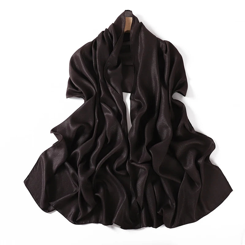 Muslim Chiffon Hijab Scarf for Women Solid Color Square Head Wrap Scarves Jersey Hijabs Islamic Turban Headband Shawl 180*70cm